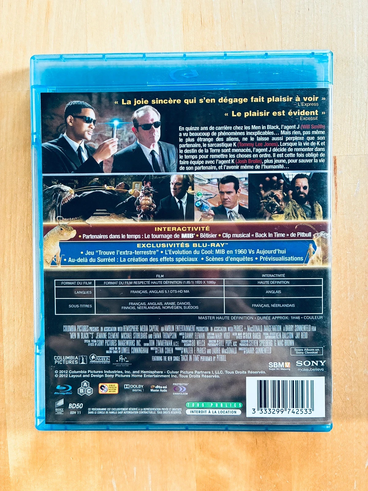 Blu-ray Hombres de Negro 3. – photo 3
